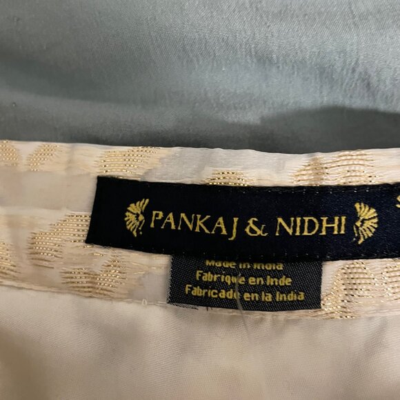 Pankaj Nidhi Burnout Shimmer Maxi Skirt from Anthropologie in Size 2 - Picture 5 of 6